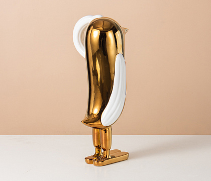 Статуэтка декоративная серия "Рэди", керамика, цвет золото, 14,5*17*34 см