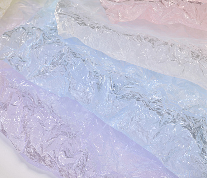 Упак. материал флористическая пленка со стеклянной текстурой , 60 мкр, 56 см х 10 м, графитовый