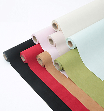 Водостойкий упаковочный материал "Бархат", 53 см*6 ярдов, 75 г/м², винный