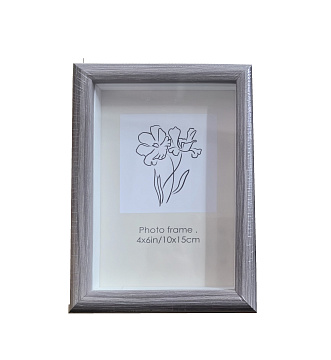 Фоторамка декоративная из МДФ со стеклом "Симпл", цвет темное дерево, 10x15 см