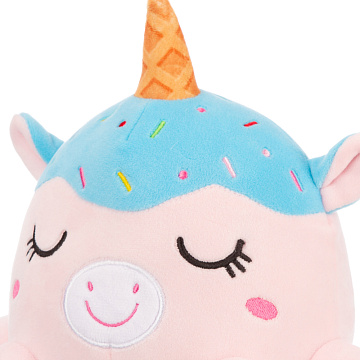 Игрушка мягконабивная ТМ "Relana" Единорог розовый, 16 см, в/п 16*16*10 см