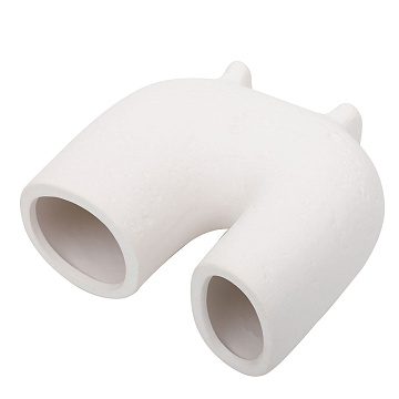 Ваза керамическая, цвет белый, 21*9,5*18 см