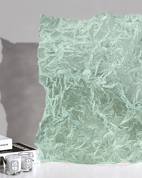 Упак. материал флористическая пленка со стеклянной текстурой , 60 мкр, 56 см х 10 м, винный