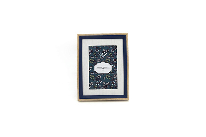 Фоторамка декоративная из МДФ, серия "Классик", цвет синий, со стеклом, 10x15 см