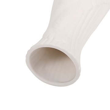 Ваза керамическая, цвет белый, 7,5*20 см.