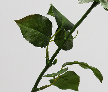 Цветок искусственный декоративный "Роза", H32*D5 см., бледно-розовый