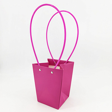 Пакет подарочный "Мастхэв" малый, 13,5х9,5х15 см, 10 шт./упак., малиновый