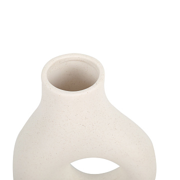 Набор декоративных керамических ваз 3 шт.: 13*20/10,5*10/10*17,5 см., цвет белый