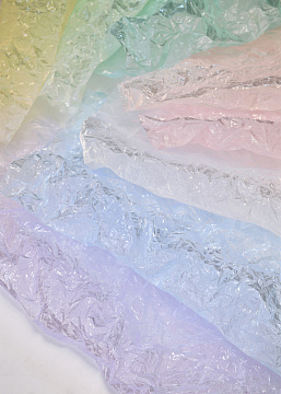 Упак. материал флористическая пленка со стеклянной текстурой , 60 мкр, 56 см х 10 м, винный