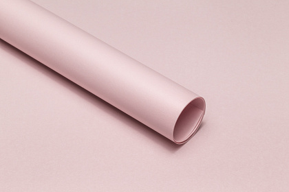 Упаковочный материал флористическая пленка "Органик", 70 мкр, 58 см х 10 м, розовый лотос