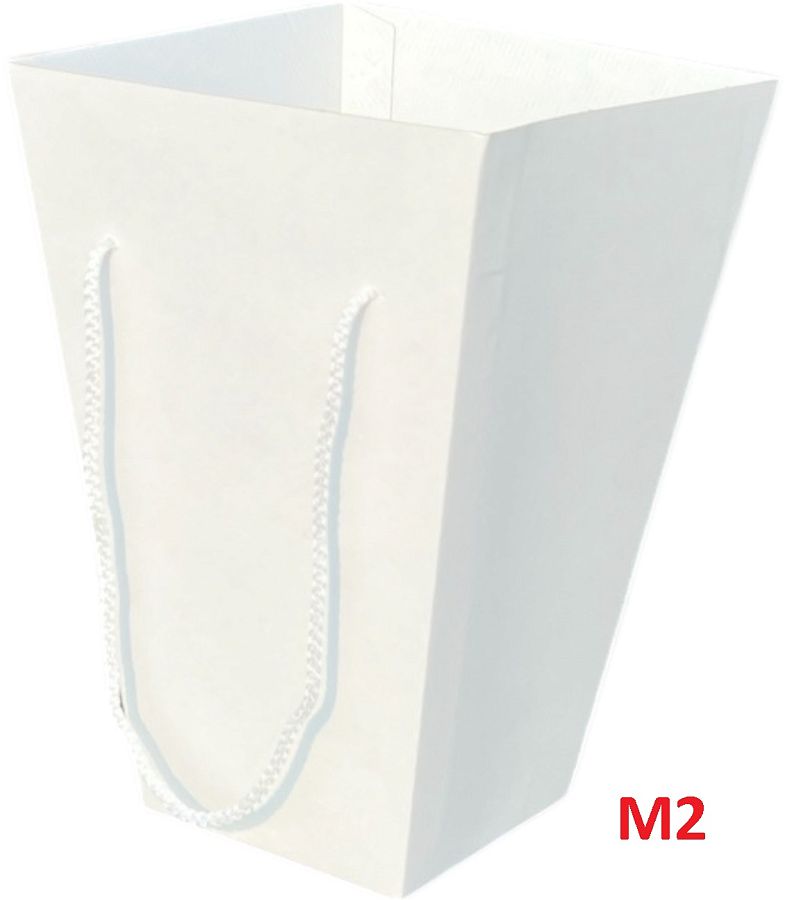 Коробка для цветов 150*250*370 М2, Белая 10шт/уп