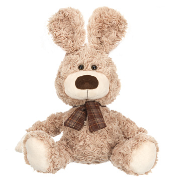 Игрушка мягконабивная ТМ "Relana" Зайчик с коричневым шарфиком, 25 см, в/п 25*25*20 см