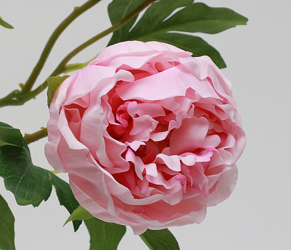 Цветок искусственный декоративный "Пион", 80 см., розовый