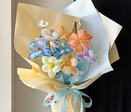 Упаковочная бумага с перламутровым отливом 53 см* 4 ярда, 120 г/м², белый