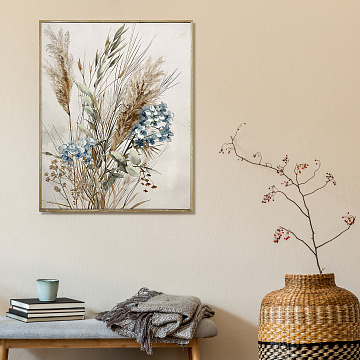 Картина "Легкость", 30% ручная работа, рама деревянная, 40*50*1,9