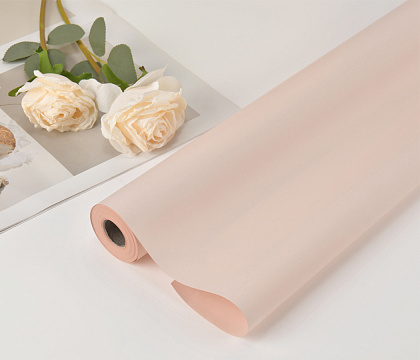 Упак. материал флористическая пленка "Самая нужная", 55 мкр, 57 см х 30 м, светло-розовый