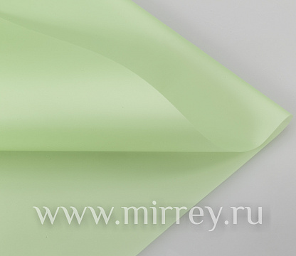 Упак. материал матовая пленка "Флёр", 53 мкр, 58 см х 10 м, салатовый