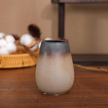 Ваза керамическая, цвет капучино, 6*9,5 см
