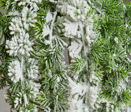 Ветка декоративная заснеженная, 48 см.