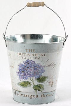 Декоративное кашпо-ведерко "Цветочное облако" D20,5XH22/33CMCM B14,5, металл