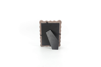 Фоторамка декоративная из эпоксидной смолы, серия "Арко", цвет коричневый, со стеклом, 13x18 см