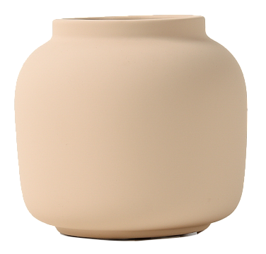 Ваза декоративная керамическая, цвет терракот, 14,5*13 см