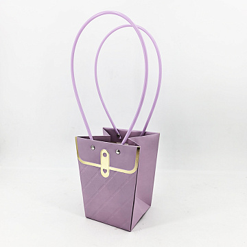 Пакет подарочный "Мастхэв" тисненый, 13,5х9,5х15 см, 10 шт./упак., сиреневый