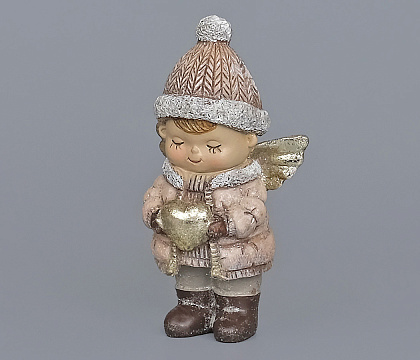 Декоративное новогоднее изделие Мальчик ангелок, 11.5 см