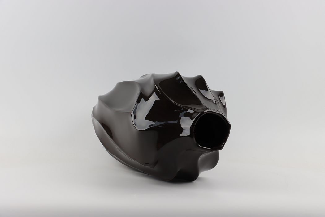 Керамическая декоративная ваза, цвет черный, 25*25*51 см