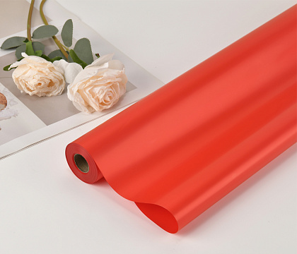 Упак. материал флористическая пленка "Самая нужная", 55 мкр, 57 см х 30 м, красный