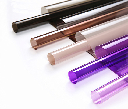 Упак. материал флористическая пленка "Звездная пыль", 60 см х 10 м, красный