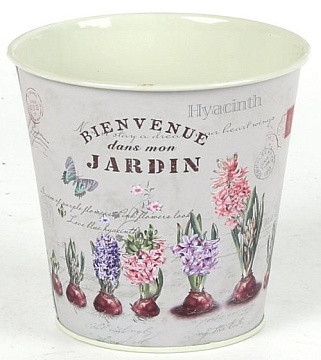 Декоративное кашпо "Jardin" D12XH11CM/B8.5, металл