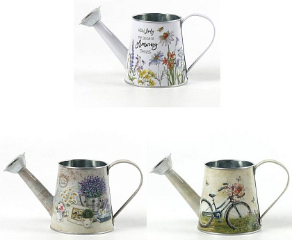 Декоративное кашпо-лейка "Ассорти" 22XBD10XH10.5/12CM, металл