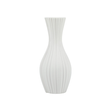 Ваза керамическая, цвет белый, 10*24 см