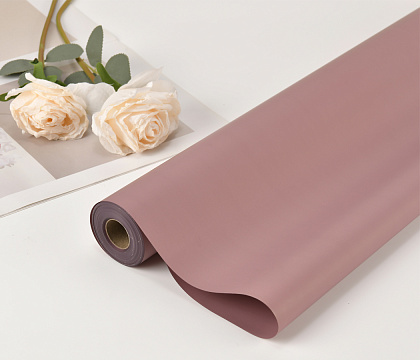 Упак. материал флористическая пленка "Самая нужная", 55 мкр, 57 см х 30 м, пыльная роза