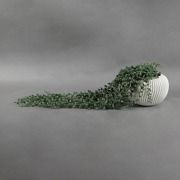 Искусственное растение "Суккулент" ампельный в керамическом горшке, 17*17см.