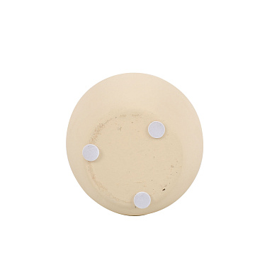 Ваза керамическая, цвет пастельно-желтый, 9,5*27,5 см