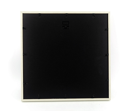 Фоторамка-коллаж декоративная из МДФ для 9 фотографий 10х10 см., цвет белый, со стеклом, 38,8x2,5х38,8 см