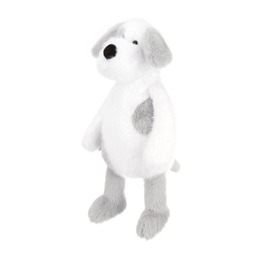 Игрушка мягконабивная ТМ "Relana" Собака бело-серая, 22 см, в/п 22*15*9 см