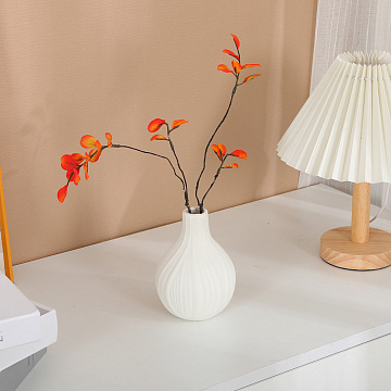 Ваза керамическая, цвет белый, 9,5*13 см