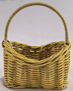 Корзина плетеная (ротанг), 10x7,5x5/6,5/12 B:8,5x4,5 см, 1 шт., натуральный