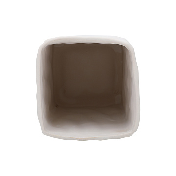 Ваза керамическая, цвет белый, 10,5*23 см