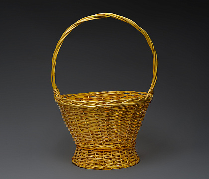 Н-р корзин плетеных (ива): 47xH33xHH73, 39xH30xHH66, 34xH28xHH60, 3 шт., натур.