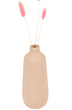 Ваза керамическая, цвет нежно-розовый, 8,5*21,5 см