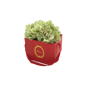 Коробка под цветы 16,5x12x13 см, 1 шт., красный