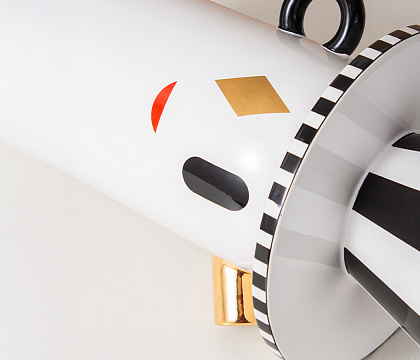 Керамическая декоративная ваза "Кэрролл", цвет белый, 20,5*19,5*36 см