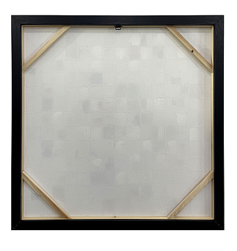 Картина "Абстракция", 30% ручная работа, рама пластиковая, 80*80*3,5