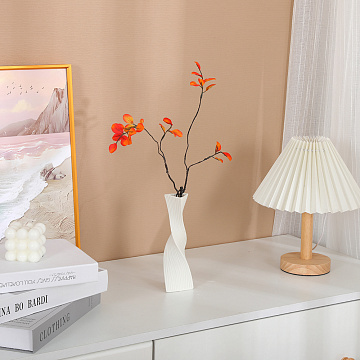 Ваза керамическая, цвет белый, 6*18 см