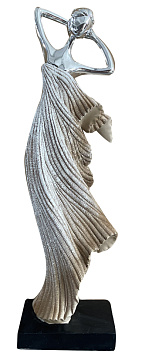 Статуэтка декоративная "Девушка", полирезина, цвет песочный, 9,5*6,5*32 см