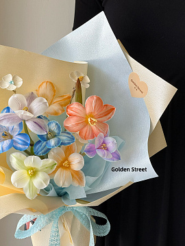 Упаковочная бумага с перламутровым отливом 53 см* 4 ярда, 120 г/м², белый